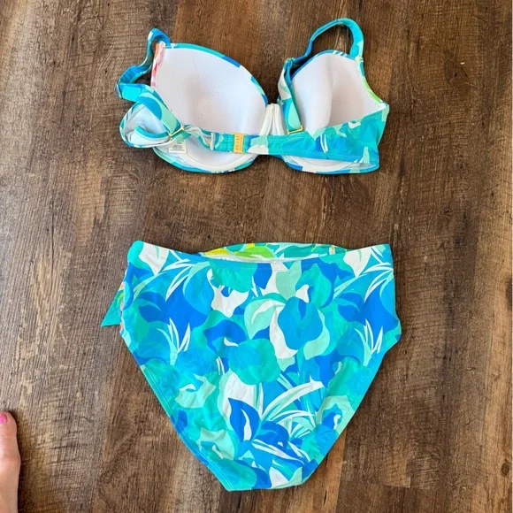 Bleu Rod Beattie 3 piece Colorful Floral Bikini - Picture 6 of 13